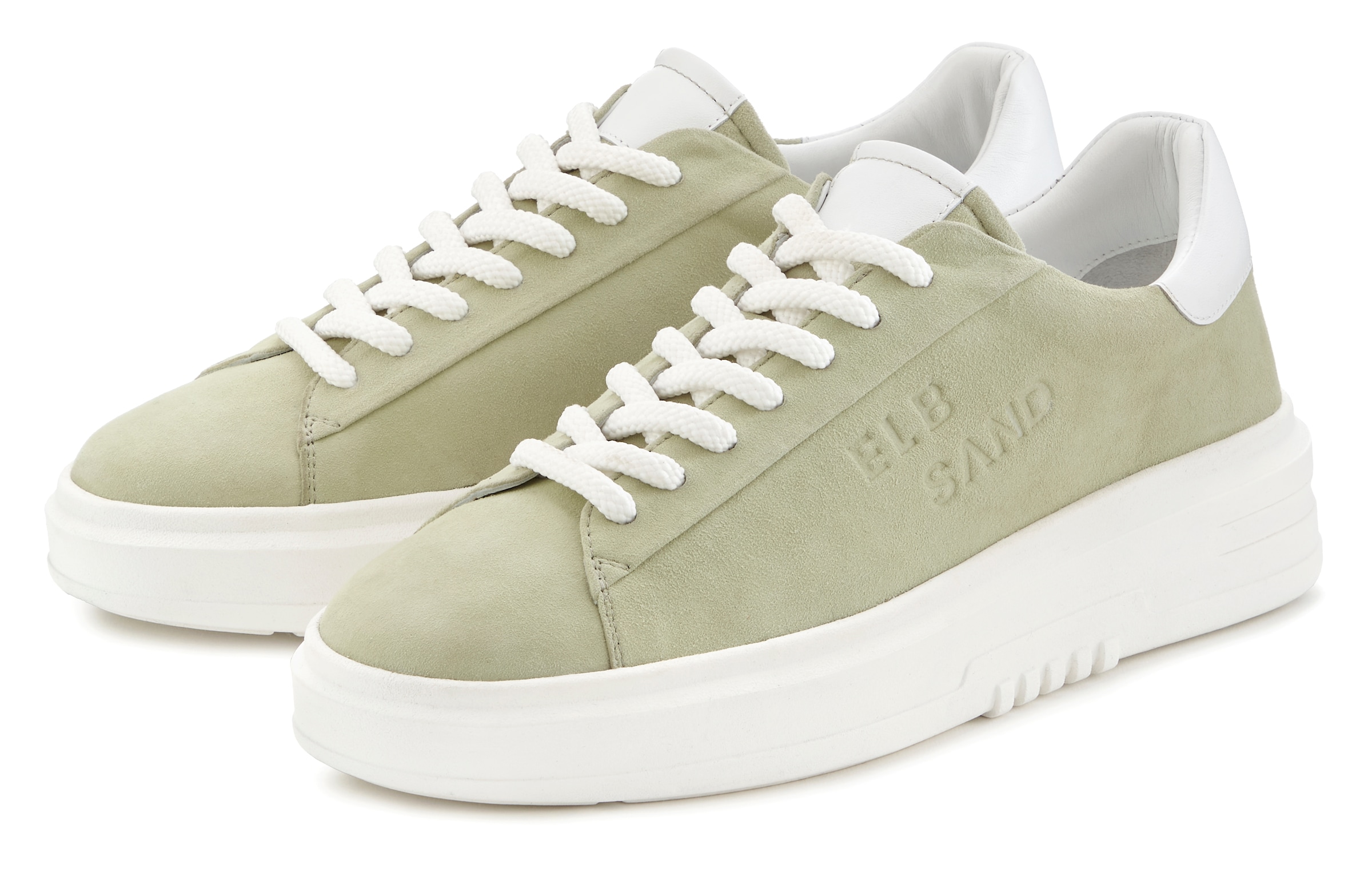 Elbsand Sneaker »Schnürschuh«  Schnürhalbschuh,Freizeitschuh aus Leder mit modischer Plateausohle