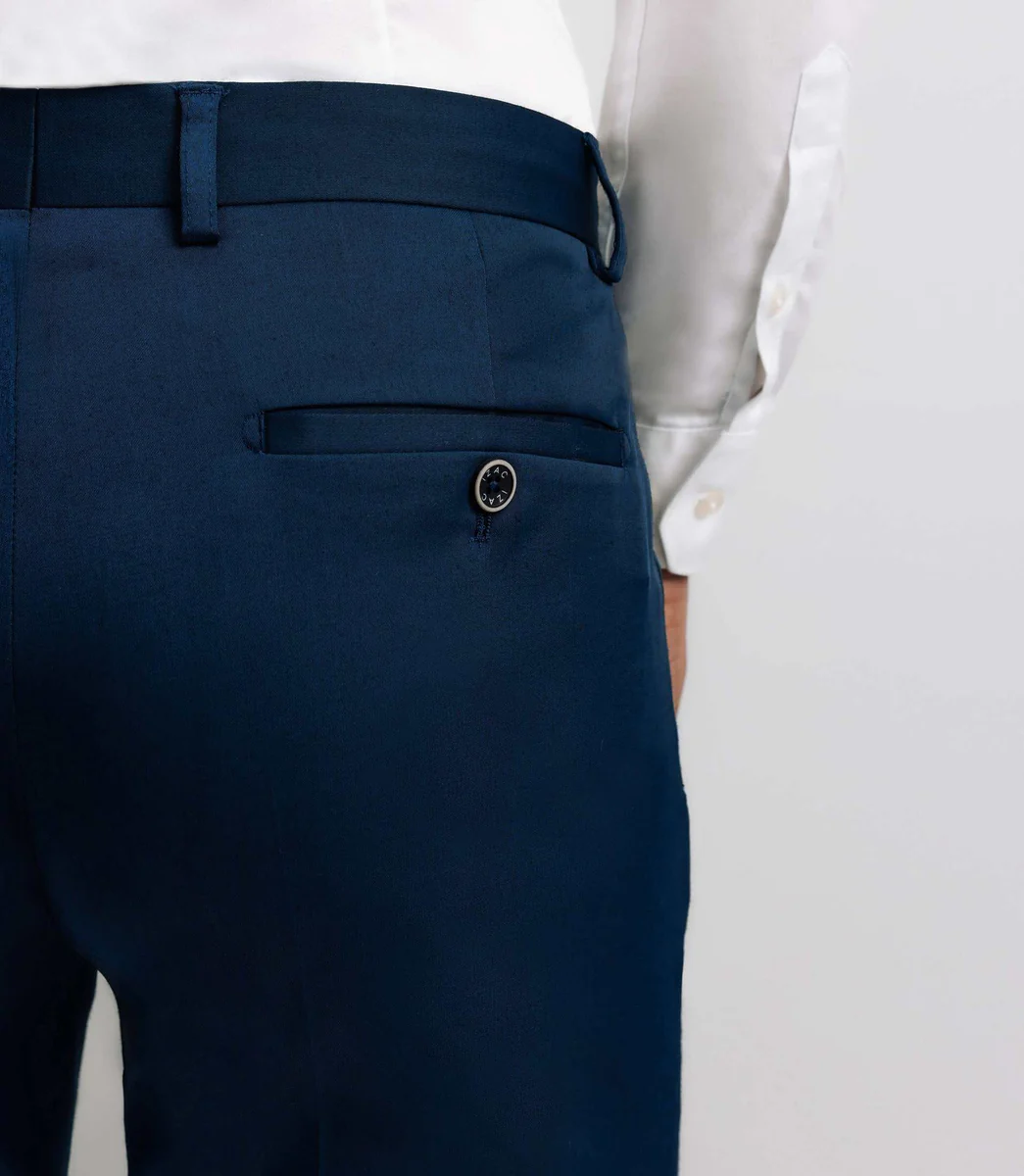 Pantalon ville tissu technique bleu