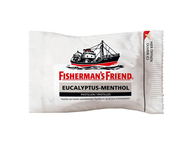 Fisherman's Bonbons Original Eucalyptus-Menthol 24 x 25 g Lutschbonbons mit extrastarkem Frischegeschmack