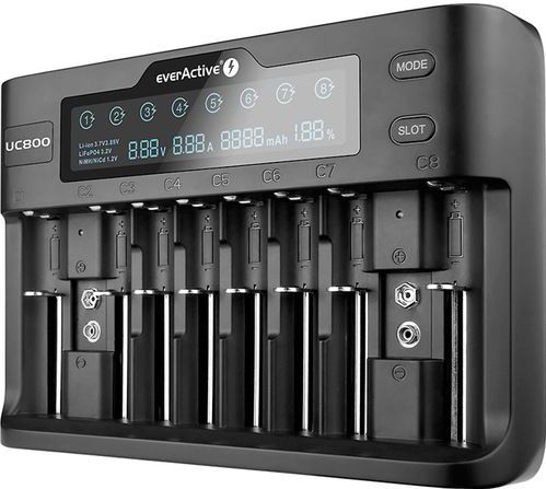 Everactive - UC-800 - Acculader - Zwart - Voor Li-Ion en NiMH Accu's