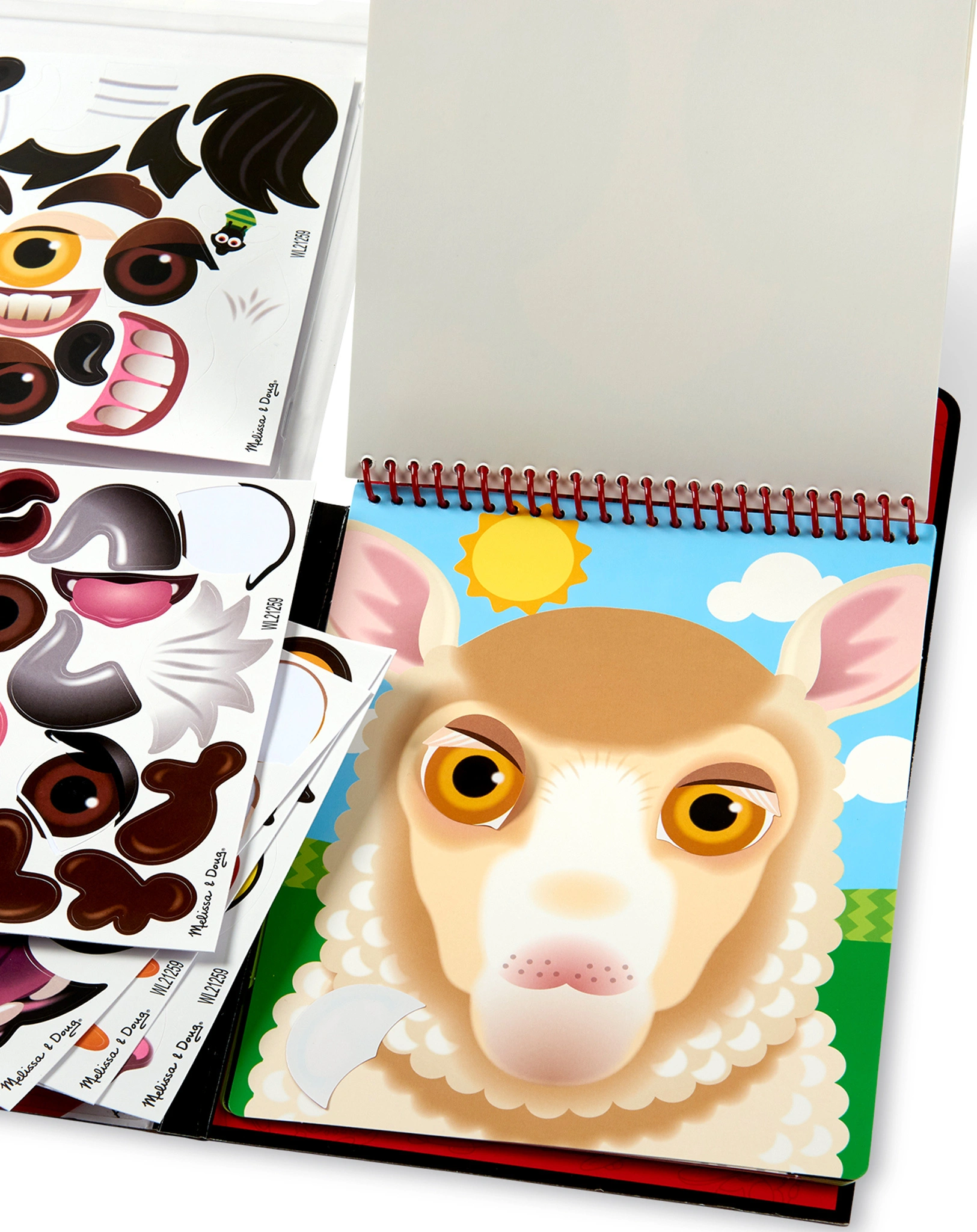 Sticker-Spiel MAKE A FACE - BAUERNHOF in bunt