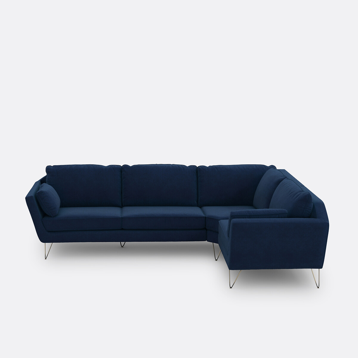 LA REDOUTE INTERIEURS<br>Sofá de canto XL em veludo, Topim