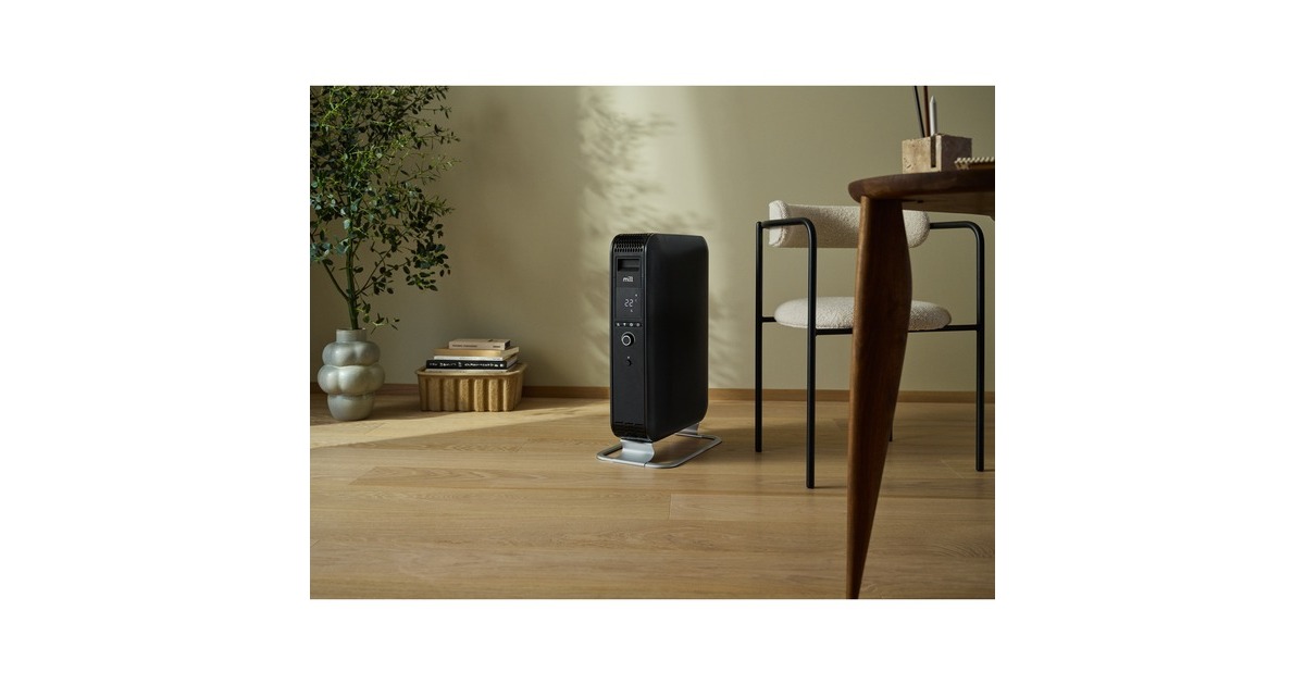 MillGentle Air WiFi Olieradiator OIL2000WIFI3 BLACK  (Wit/zwart, 2000W)