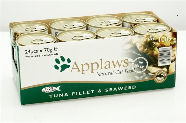 Applaws - 12 x Wet Cat Food 70 g - Tuna & Seaweed