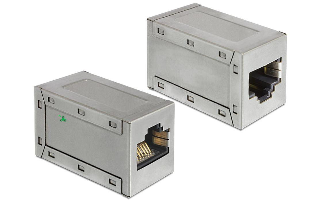 Kupplung RJ45 Cat.6A 10Gps geschirmt, 1 StückRJ45 Kupplung