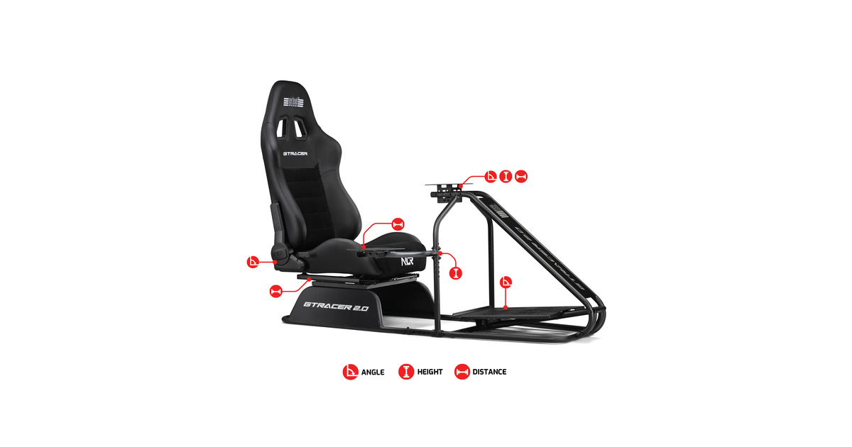 Next Level RacingGTRacer 2.0 racing simulator  (Zwart)
