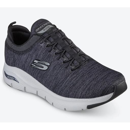 Skechers Arch Fit Waveport Sneakers, BKGY, 47.5