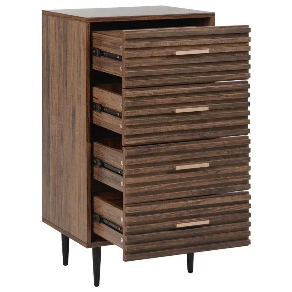 KEITH - Ladekast - Donkerhout - MDF