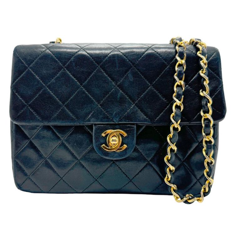 Chanel Vintage Chanel Crossbody Bag Navy