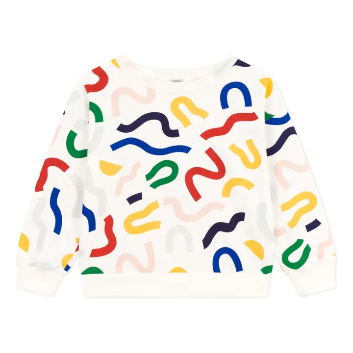 Petit Bateau Sweat Make Skatepark | Ecru
