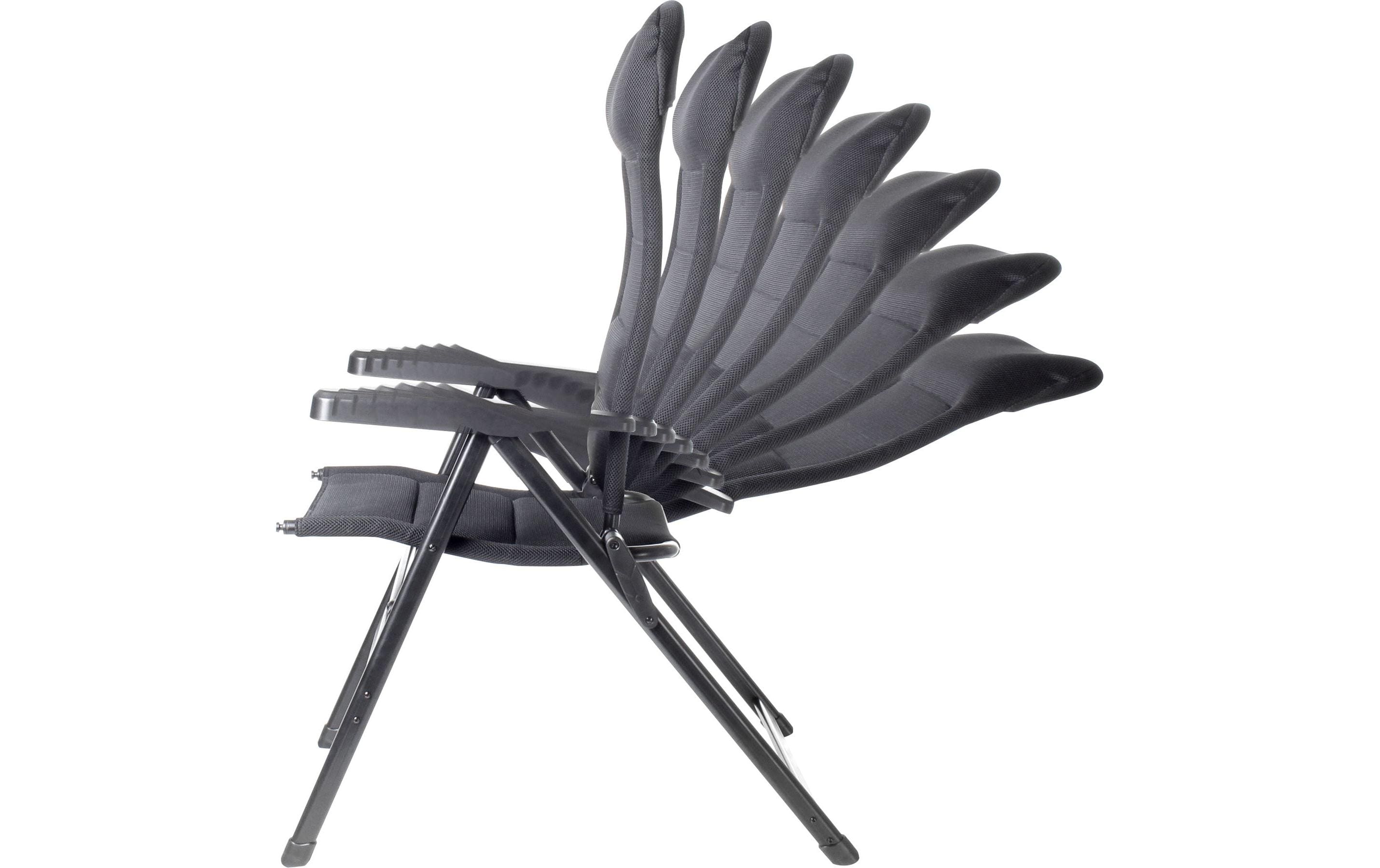 Campingstuhl Aravel 3 D Medium Schwarz<br>Klappstuhl