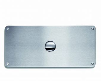 Wisa Pneumatiek bedieningsplaat Vandalissimo met Torx-schroeven 42x19cm incl. pneumatisch uitstroommechanisme RVS