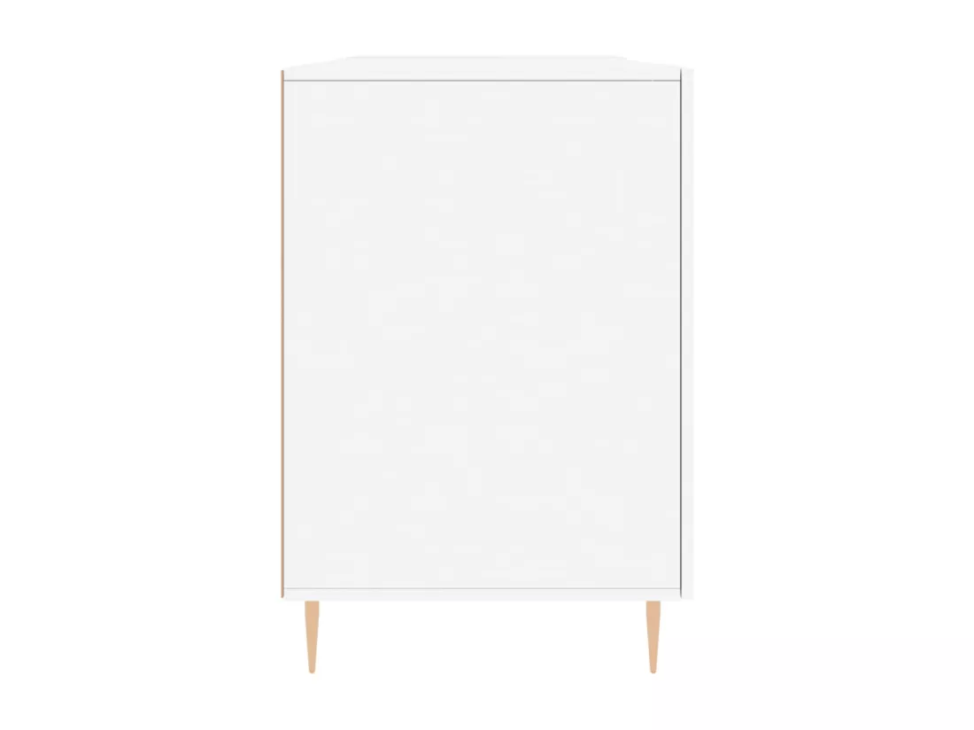 Bureau blanc 140x50x75 cm bois d'ingénierie
