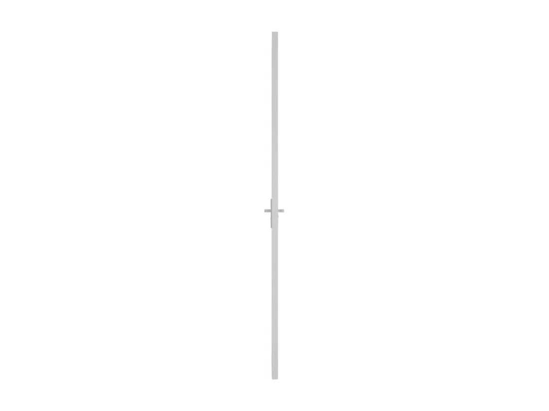 Porte intérieure 93x201,5 cm Blanc Verre ESG et aluminium