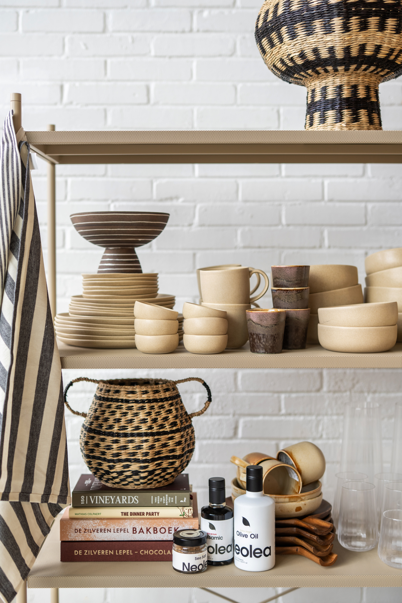 Kom Alva oat Ø12 cm  - set van 8