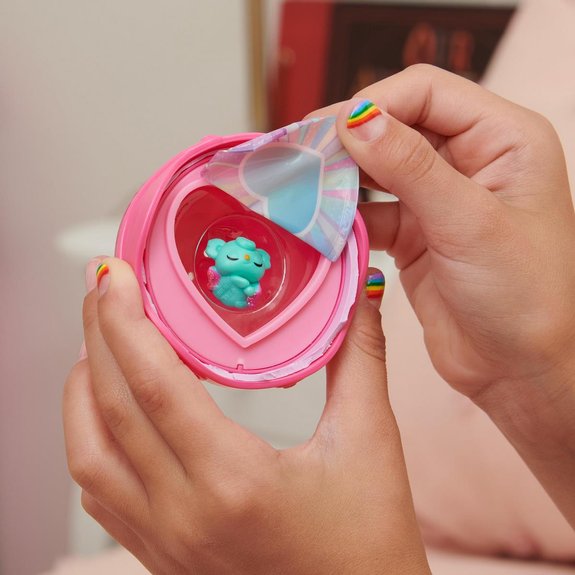 Pack de 2 Hatchimals 1 ado et 1 bébé - Famille surprise Rainbow-Cation