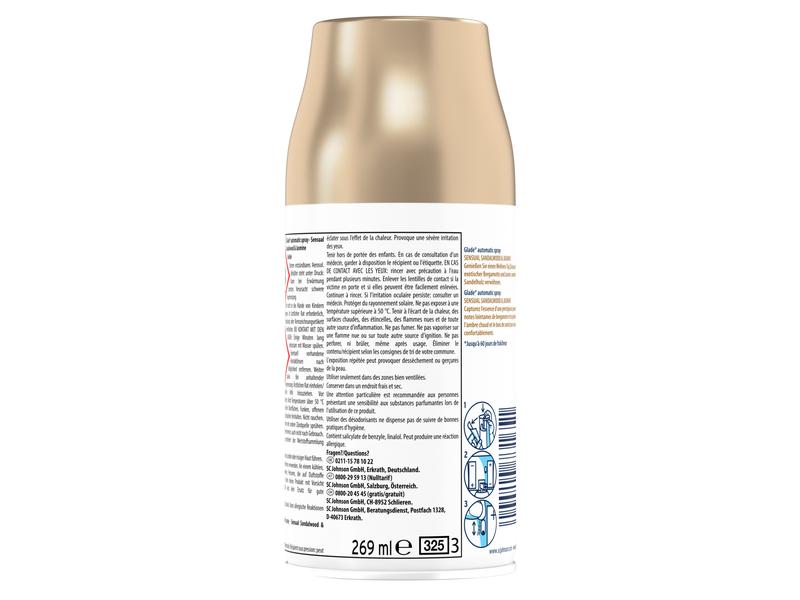 Glade Duftspender Nachfüller Sensual Sandalwood and Jasmine Automatischer Lufterfrischer Nachfüller