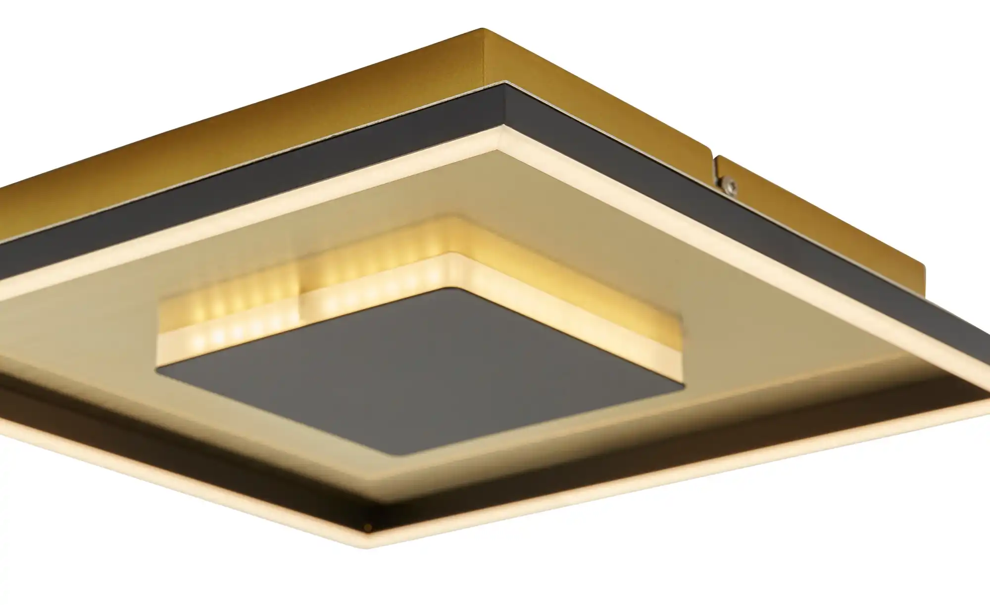 KHG LED-Deckenleuchte, schwarz/goldfarben