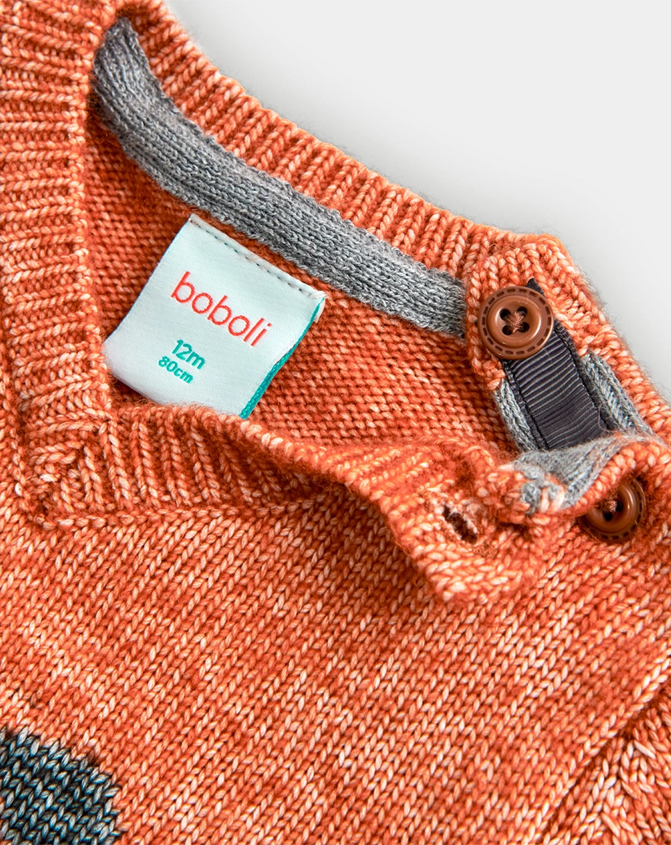 Strickpullover WASCHBÄR in braun