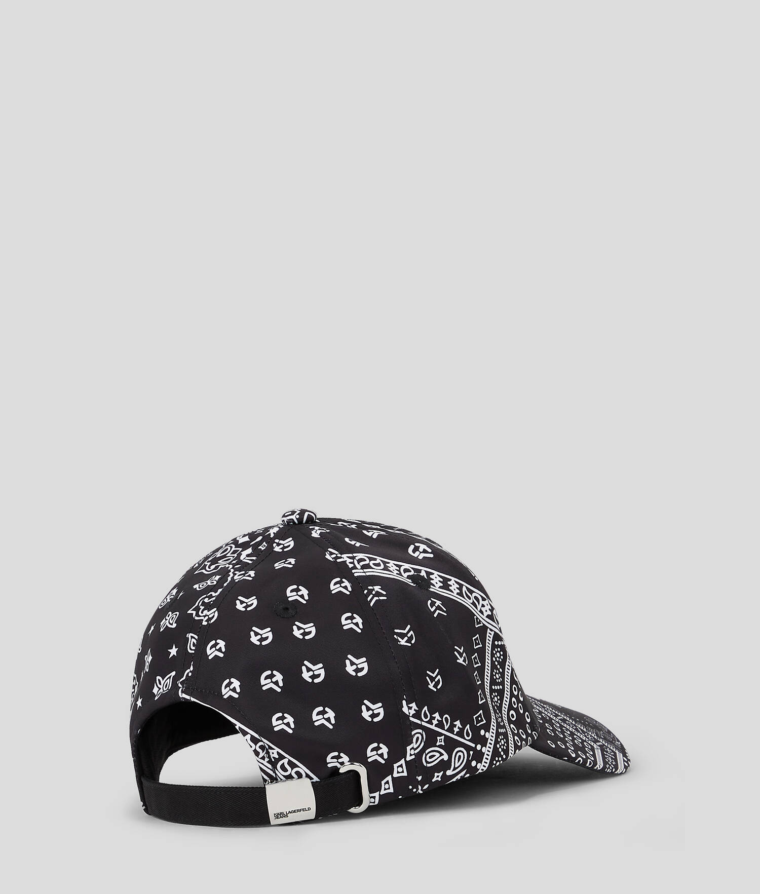 CASQUETTE IMPRIMÉ BANDANA AVEC LOGO KLJ ENCADRÉ