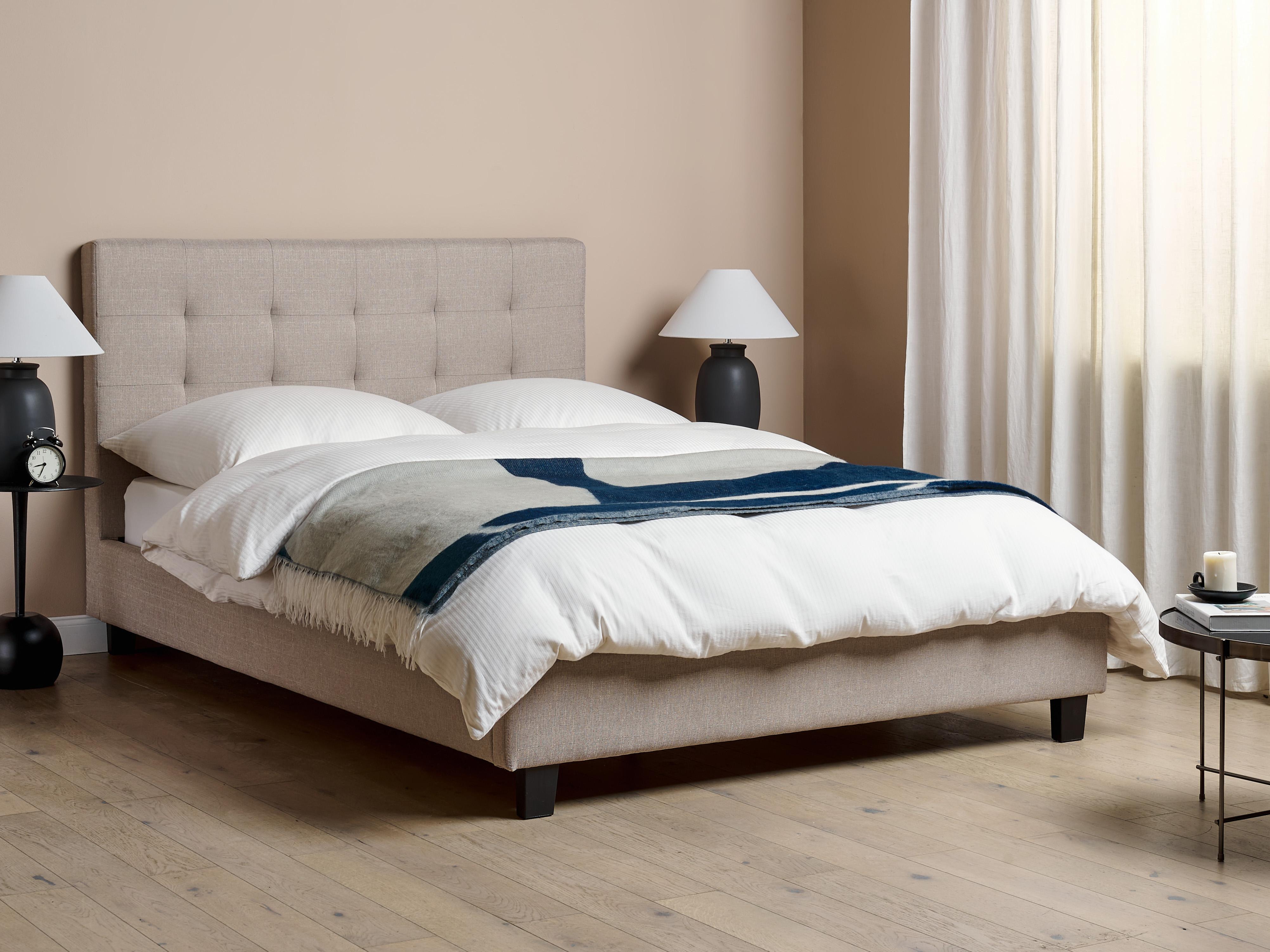 Waterbed Stof LA ROCHELLE 140 x 200 cm Lichtgrijs