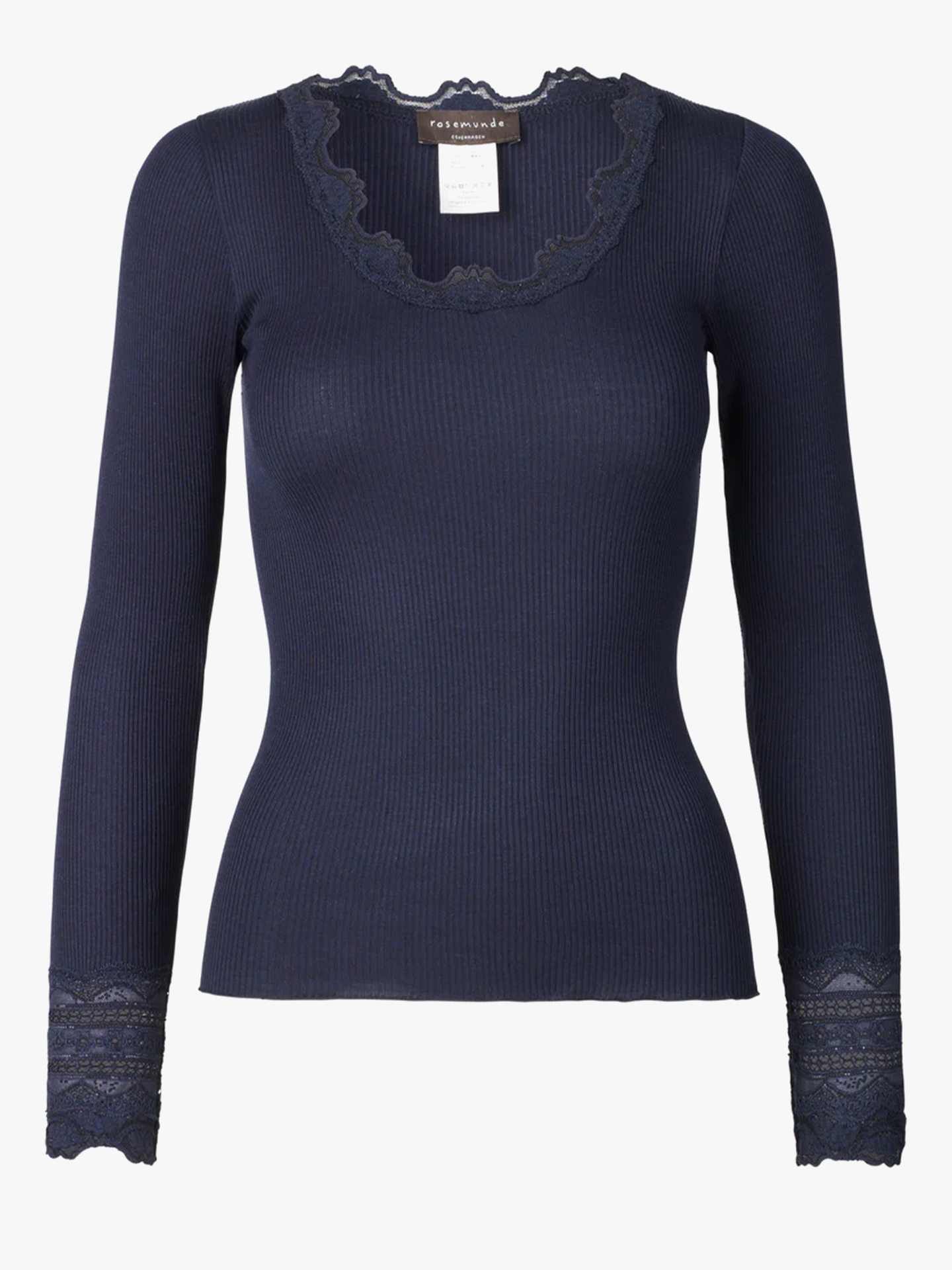 Benita Silk T-Shirt W/ Lace