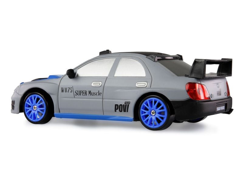 Amewi Drift Sport Car 4WD Grau, RTR, 1:24 Ferngesteuertes Drift-Auto für Kinder ab 6 Jahren