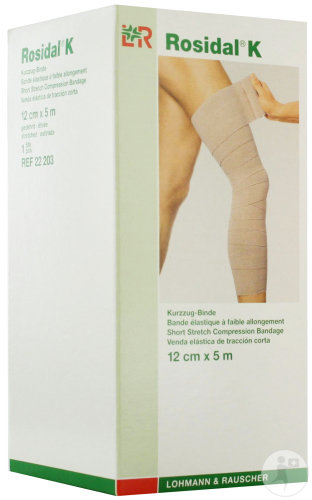 Lohmann & Rauscher Rosidal K Bande Elastique 12cmx5m 1 Pièce (22203)
