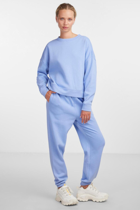 Pieces blauwe dames sweater