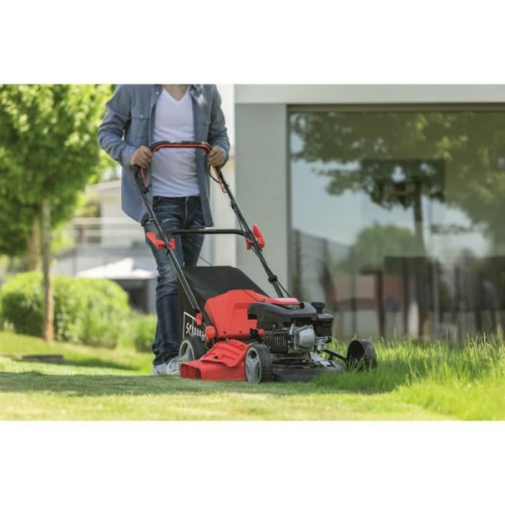 Tondeuse a gazon thermique autotractée ms161-46 - 46 cm de coupe - 150 cc - scheppach