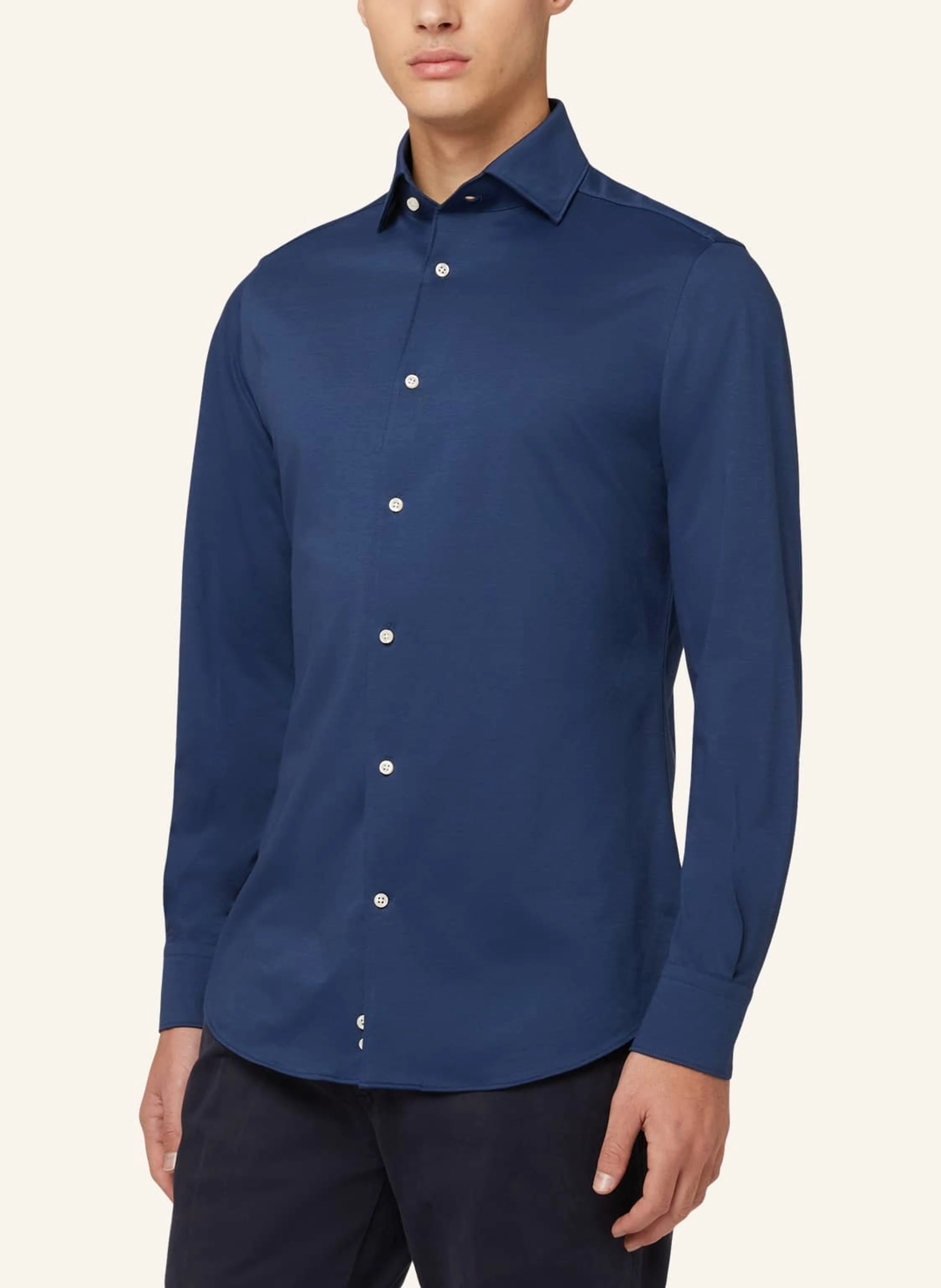 BOGGI MILANO Jersey-Polohemd Regular Fit