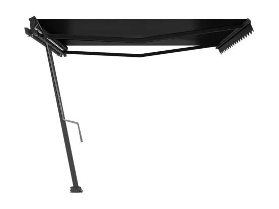 Auvent manuel rétractable sur pied 450x350 cm Anthracite