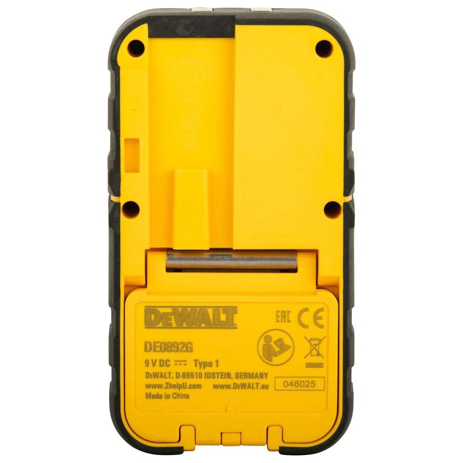 DeWALT DE0892 Waterbestendige digitale laserdetector met klem voor rode lasers