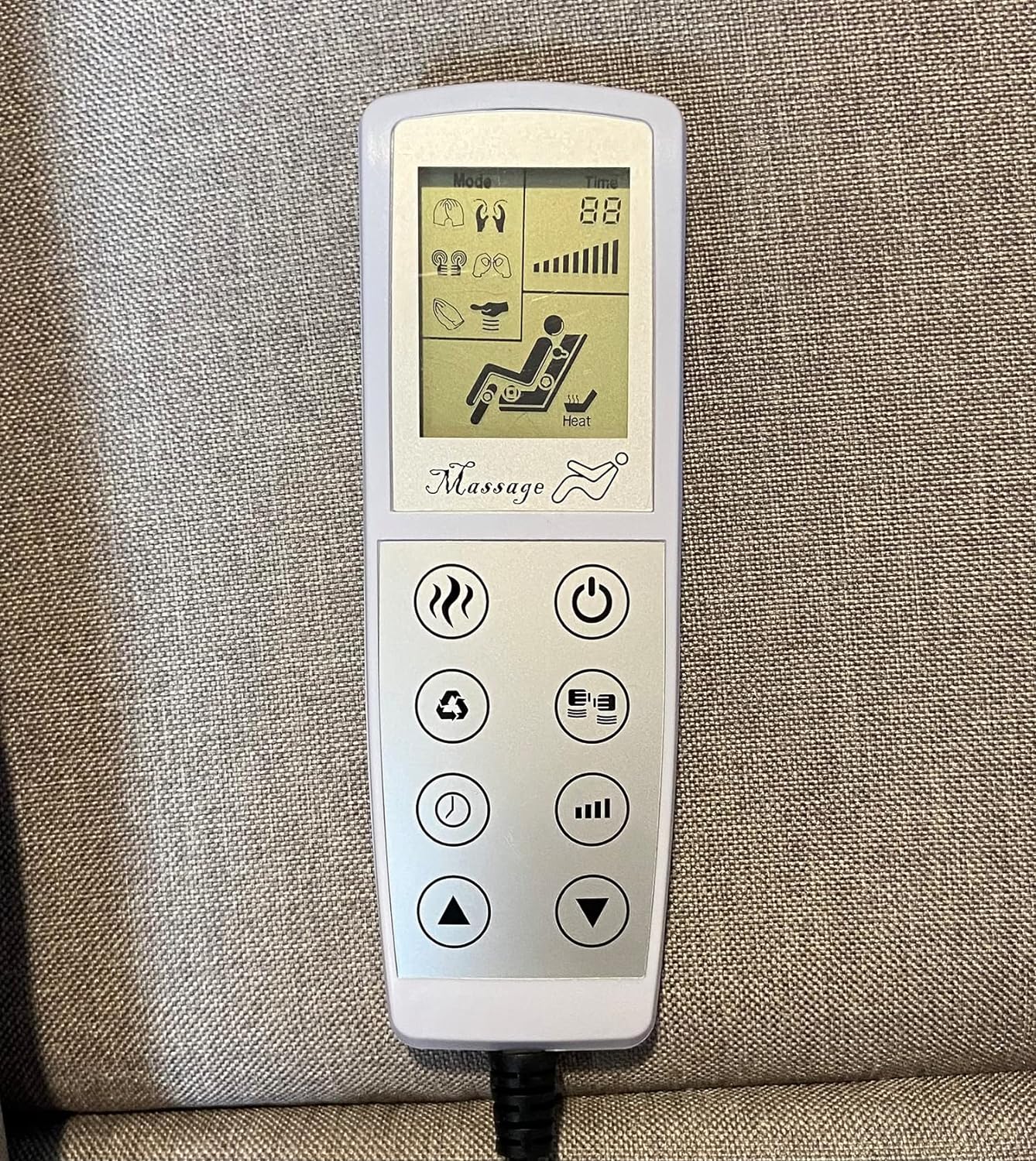 ECODE Sill&oacute;n de Masaje Relax Elevador Levantapersonas Stelvio, Reclinaci&oacute;n El&eacute;ctrica 160&ordm;, Funci&oacute;n Calor, Programas Auto, Vibro Ondulaci&oacute;n, 2 Puertos USB de Recarga, A++, ECO-8520UP (Beige)