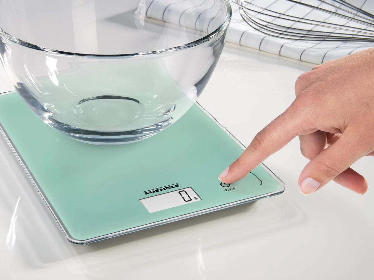 Balance de Cuisine numérique avec fonction tare vert Soehnle