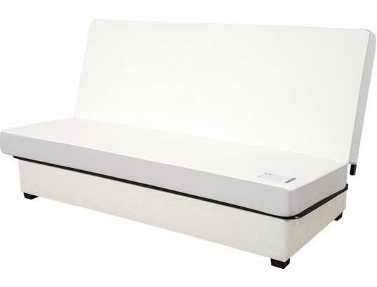 CONCEPT1 - Canapé lit Sally CC 130 mousse 28kg (mat Simmons) noir