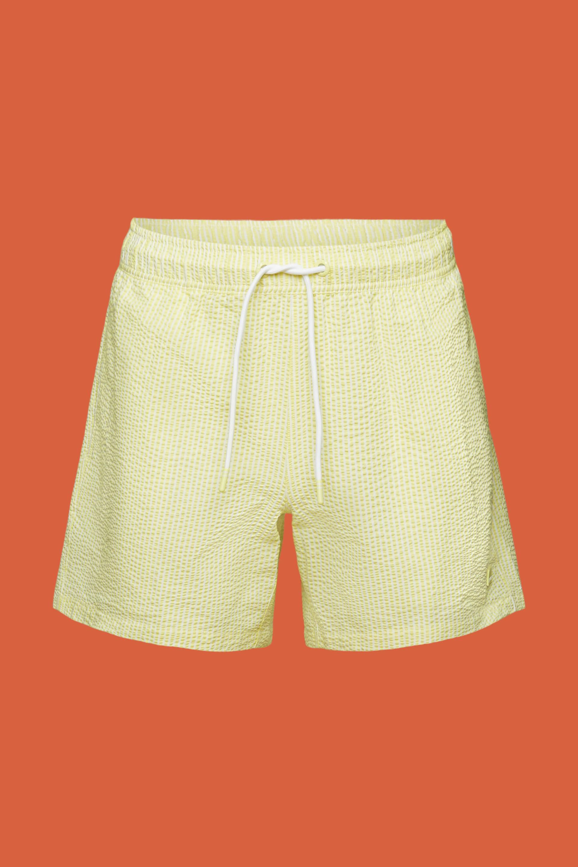 Short de bain texturé animé de rayures