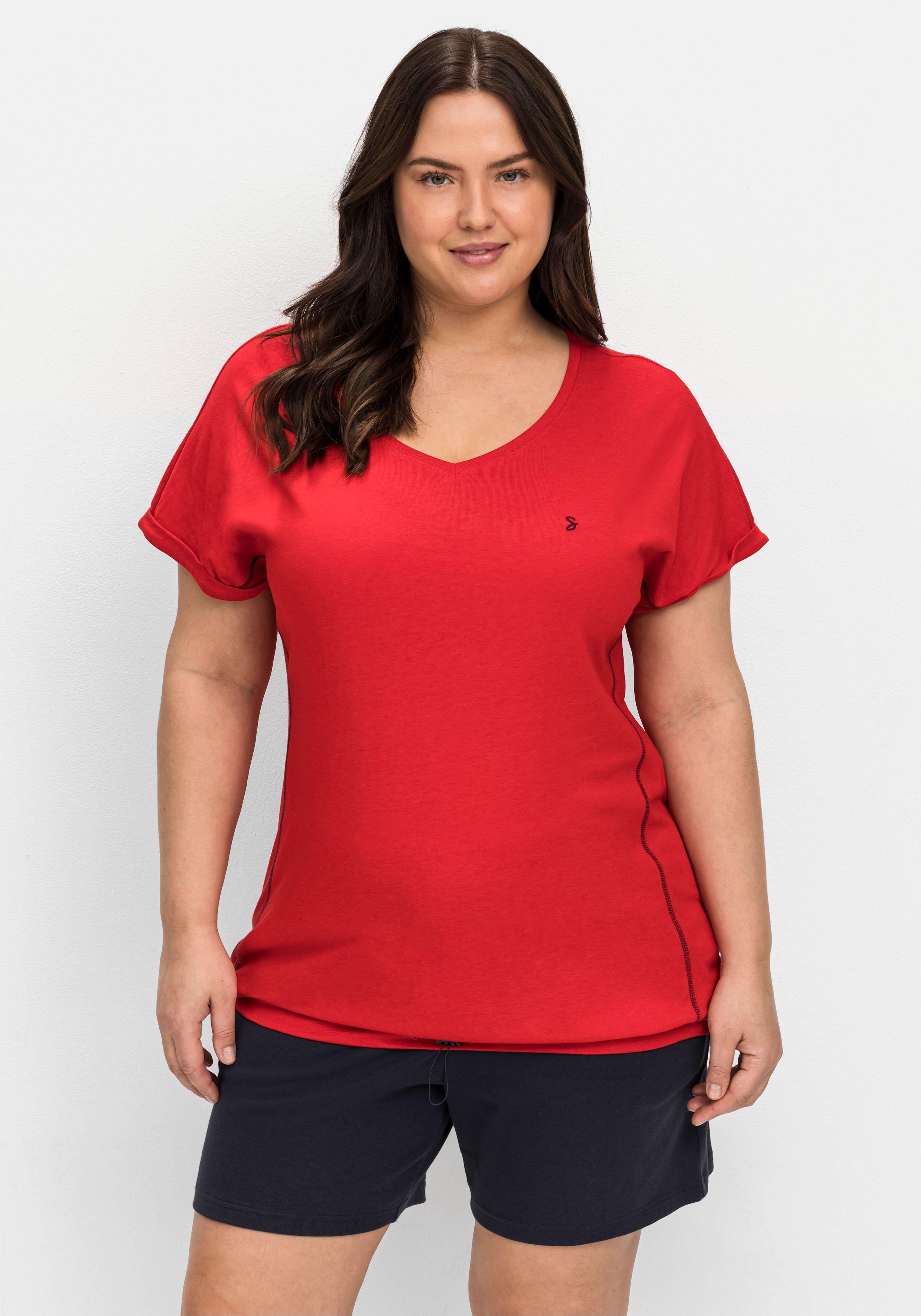 Relaxshirt mit elastischem Saumbund