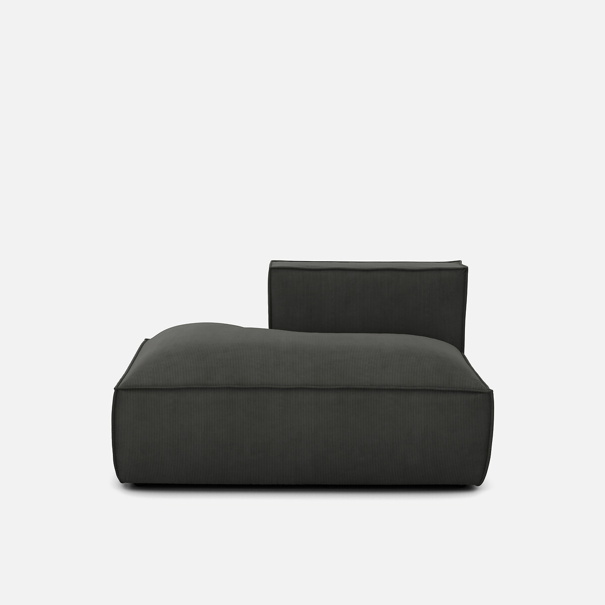 LA REDOUTE INTERIEURS<br>Sofá lounge, esquerdo, veludo cotelê, Seven