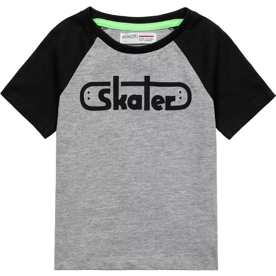 MINOTI T-Shirt GrauSchwarz