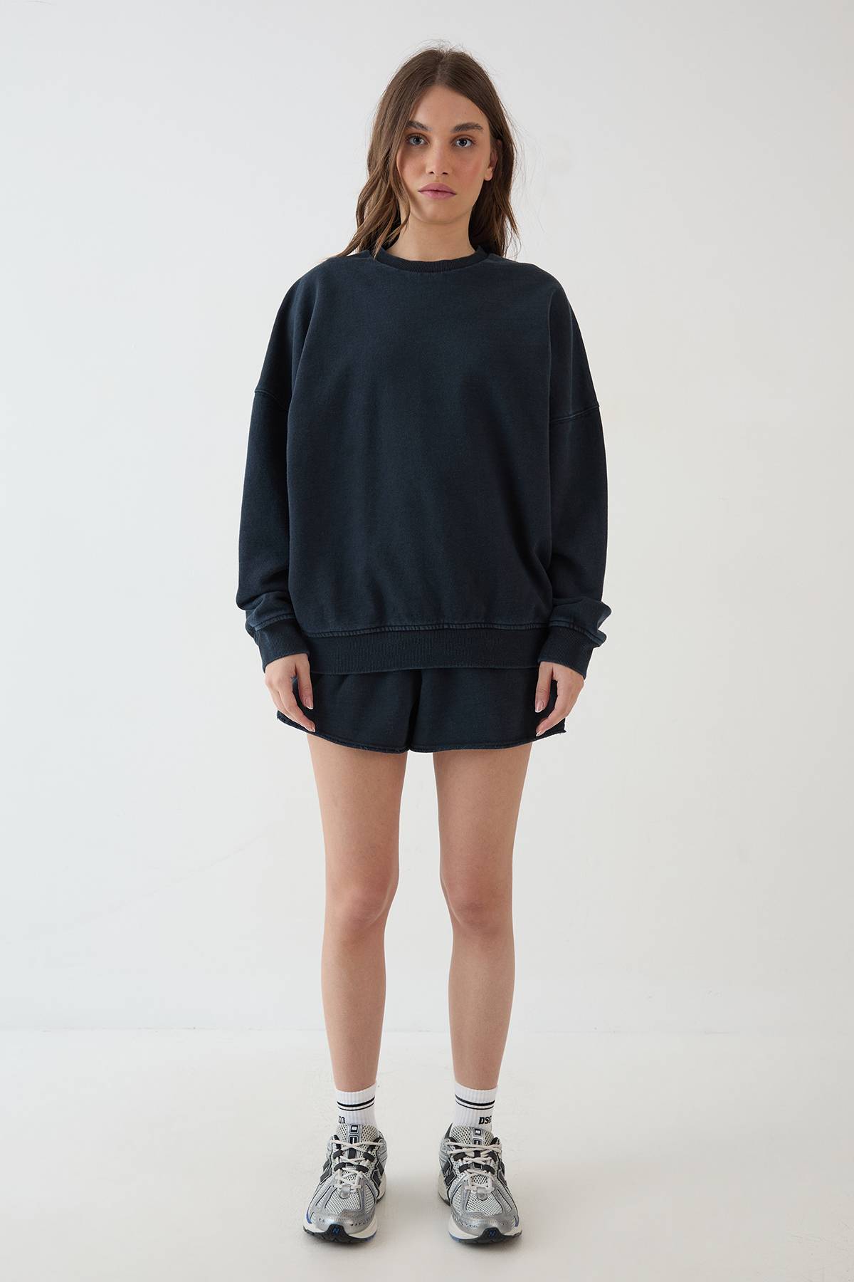 Sweat-shirt Oversize Délavé Poids Lourd Dsgn Studio