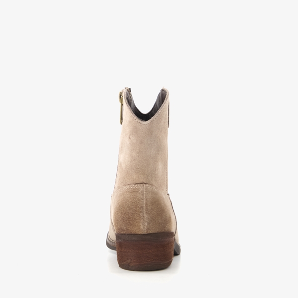 TwoDay meisjes western enkellaarsjes beige