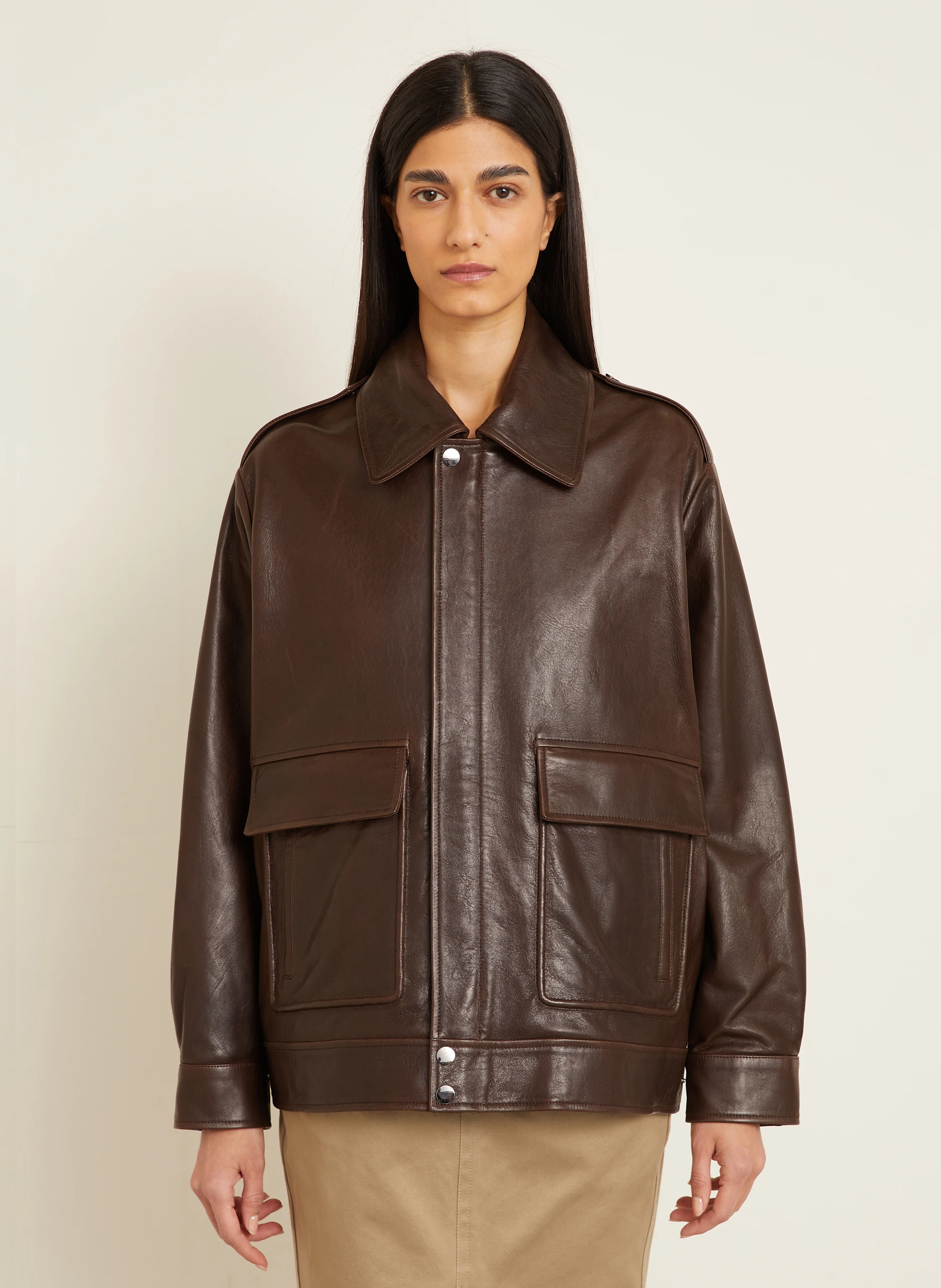 NOUR HAMMOUR Lederjacke DREY