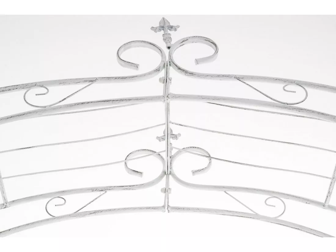Arche à rosiers - Métal & Métal - Blanc antique - Sun