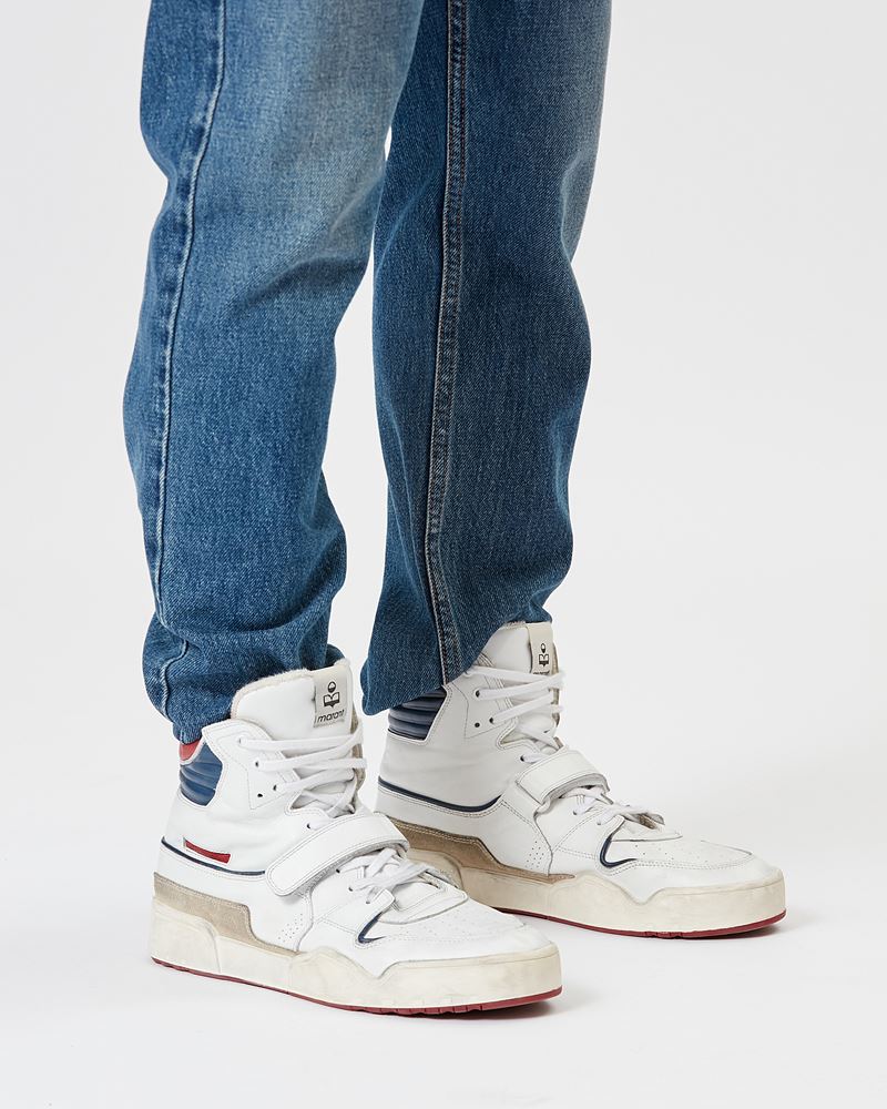 BASKETS HAUTES EN CUIR ALSEEH