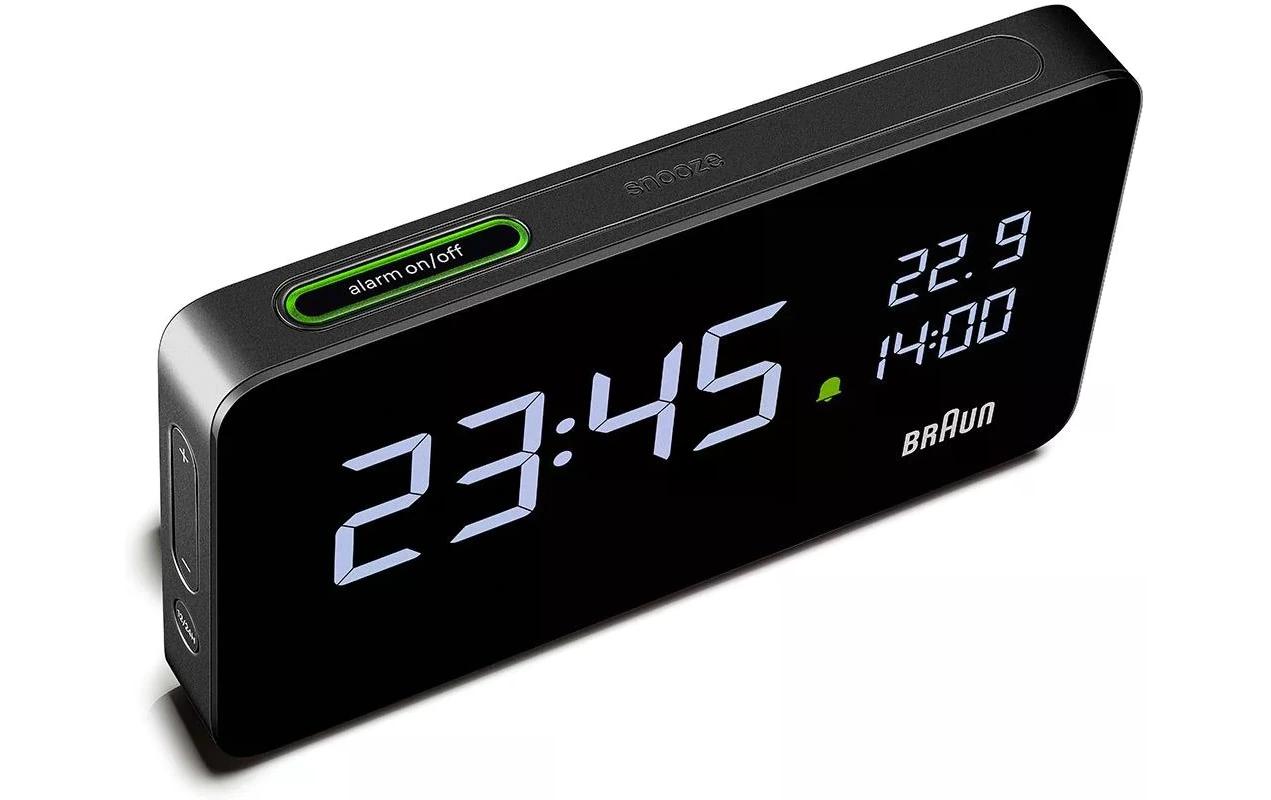 Digitalwecker Rectangular SchwarzAlarm Uhr