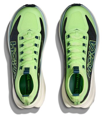 Chaussures Trail Hoka Tecton X 3 Vert/Bleu Homme