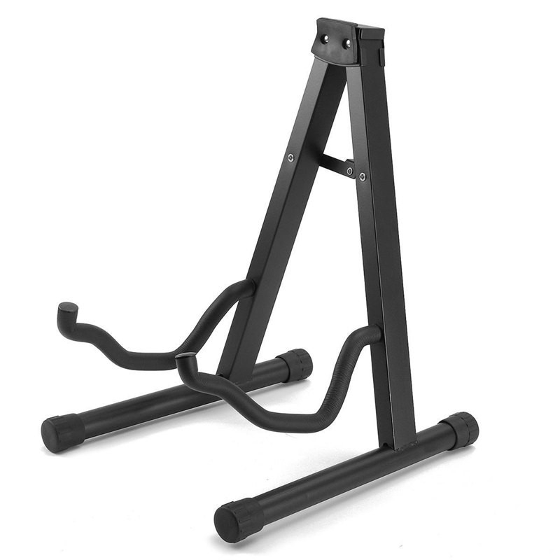 (37.5x28x29.5cm) Gitarren Klappständer Musikinstrument Halterung - Schwarz