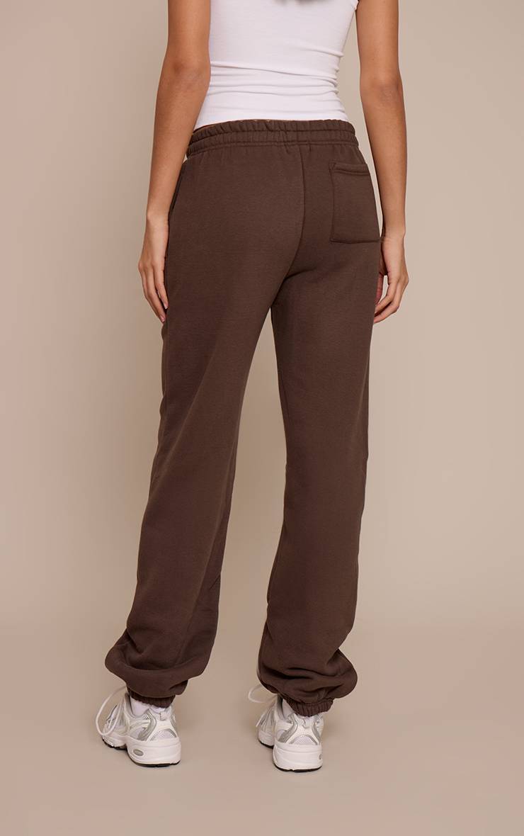 Espresso Pantalon De Jogging À Revers Pour Grande Taille Chiné