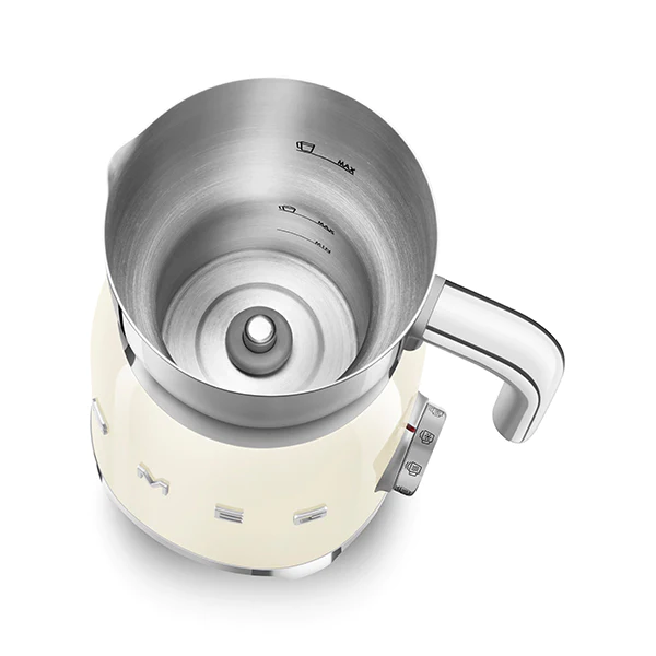Chocolatière et mousseur de lait crème MFF11CREU Smeg